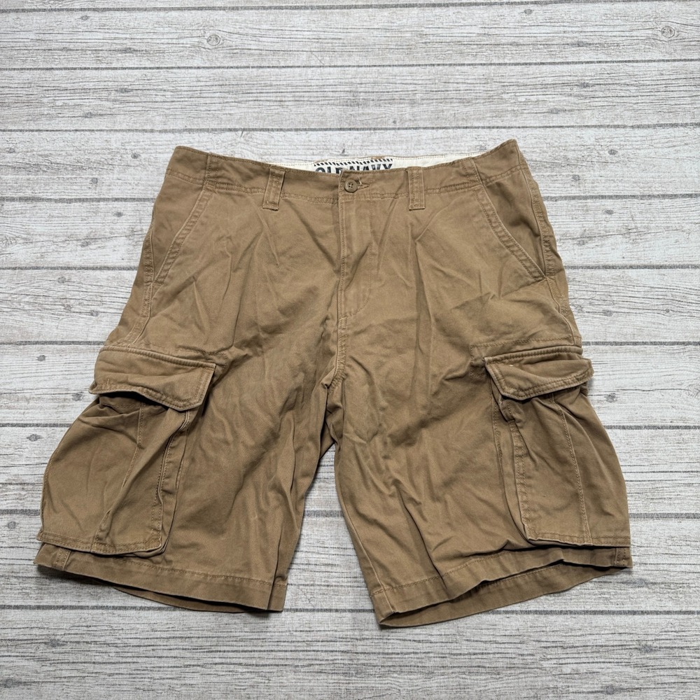 Old Navy Cargo Shorts Men's 36 Brown Cotton Relaxed Fit Utility Hunting Hiking